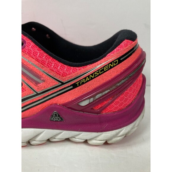 BROOKS Womens Transcend DNA Ultimate Ride Pink Running Shoes 1201501B878 Size 8 - Picture 4 of 10